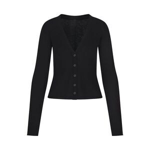 New Skims Featherweight Cashmere Cardigan Onyx Large New with tags